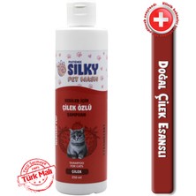 Silky Pet Wash - Kedilere Özel Doğal Çilek Özlü Şampuan - 250 ml