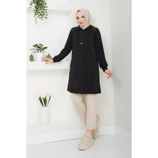 Doque Kadın Tunik Tesettür Mevsimlik Kapşonlu 61022