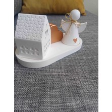 Opulent Accessories Melek,Kalp,Ev Konsept ,4 Parça Yeni Yil Hediye Kutusu,Yeni Iş Hediyesi,Yeni Ev Dekoratif ,Doğum Günü,Noel