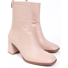 Liza Shoes Emy Kadın Streç Arkası Fermuarlı Bot A017-K01