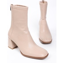 Liza Shoes Emy Kadın Streç Arkası Fermuarlı Bot A017-K01