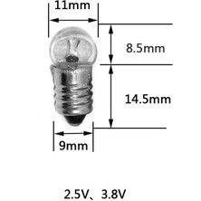 Neef Fener Ampül Mini 2.5V Vidalı (50'lik Paket) (4767) - NEF2631-7532