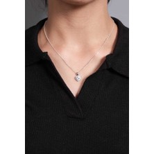 Midyat Gümüş Dünyası Kalp Model 925 Ayar Gümüş Kadın Gümüş Kolye