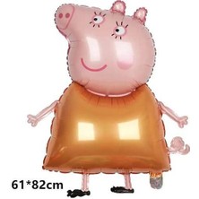 Parti Dükkanım Peppa Pig Ailesi Folyo Folyo Balon Seti 4'lü