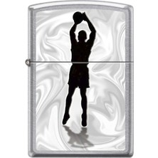 Zippo Basketball Player Shadow Street Chrome Çakmak - 49007-00063-MODEL31