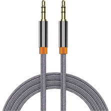 Aux To Aux 3.5mm Jack 1 Metre Uzunluk Araba Aux Kablosu Örgü Kablo Stereo Desteği Tak Kullan