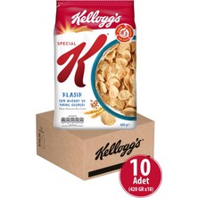 Kellogg's Special K Klasik Kahvaltılık Tam Buğday ve Pirinç Gevreği 420 gr x 10 Adet, Tam Tahıllı, Lif Kaynağı