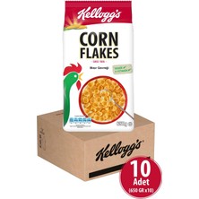 Kellogg's Corn Flakes Kahvaltılık Mısır Gevreği 650 gr x 10 Adet