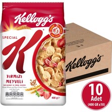 Kellogg's Special K Kırmızı Meyveli Kahvaltılık Tam Buğday ve Pirinç Gevreği 400 gr x 10 Adet