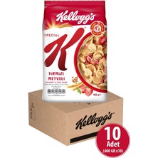 Kellogg's Special K Kırmızı Meyveli Kahvaltılık Tam Buğday ve Pirinç Gevreği 400 gr x 10 Adet