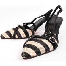 Liza Shoes Inna Kadın Keten Topuklu Ayakkabı A006-K333