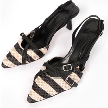 Liza Shoes Inna Kadın Keten Topuklu Ayakkabı A006-K333