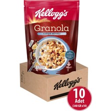 Kellogg's Granola Karışık Meyveli 340 gr x 10 Adet, %45 Yulaf Içerir, Lif Kaynağı, %20 Kurutulmuş Meyve