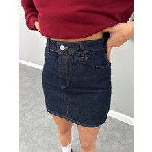 Esra Helvacı Mini Denim Etek