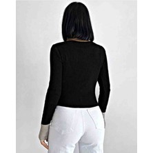 Butik Muson Polo Yaka Slim Fit Örme Bluz Mevsimlik Kazak