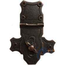 Evimdeyokyok Dekoratif Anahtarlı Sandık Askısı - 40X55MM, Oksit, 100 Adet