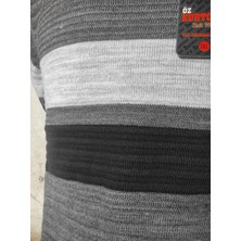 Inci Butik Boxer - Büyük Beden Erkek Triko Kışlık Kazak Renkli Çizgili Düz Çeşitler