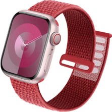 Alstrap Apple Watch 5 6 7 8 9 10 Uyumlu 44 45 46 49MM Kumaş Hasır Cırtlı Kordon