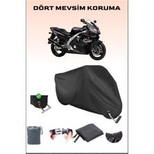 Breen Yamaha Yzf 600 R Thundercat Için Kilit Uyumlu Siyah Motosiklet Branda, Güvenli, Su Geçirmez