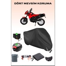 Ktm 640 Duke Iı Için Arka Çanta Ve Kilit Uyumlu Siyah Motosiklet Branda, Güvenli