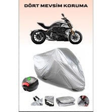 Breen Ducati Diavel 1260 S Arka Çanta Uyumlu Motosiklet Branda Su Geçirmez Dayanıklı Kumaş