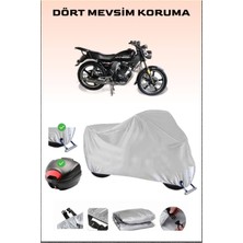 Breen Arora Ar 180-31 Avantgarde Için Arka Çanta Ve Kilit Uyumlu Gri Motosiklet Branda, Güvenli