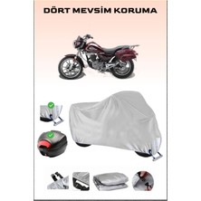 Breen Arora Ar 180-16 C Için Arka Çanta Ve Kilit Uyumlu Gri Motosiklet Branda, Güvenli