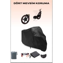 Arora Ar 50-50 Kasırga Uyumlu Siyah Motorsiklet Branda, Motor Örtüsü