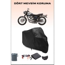 Kawasaki W 800 Uyumlu Siyah Motorsiklet Branda, Motor Örtüsü