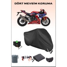 Breen Honda Cbr 1000 Rr-R Fireblade Sp Için Kilit Uyumlu Siyah Motosiklet Branda, Güvenli, Su Geçirmez