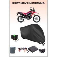 Breen Honda Crf 250 Rally Için Kilit Uyumlu Siyah Motosiklet Branda, Güvenli, Su Geçirmez