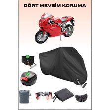 Ducati 999 Için Arka Çanta Ve Kilit Uyumlu Siyah Motosiklet Branda, Güvenli