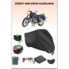 Bmw R 60-6 Için Arka Çanta Ve Kilit Uyumlu Siyah Motosiklet Branda, Güvenli
