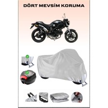 Ducati Monster 695 Için Arka Çanta Ve Kilit Uyumlu Gri Motosiklet Branda, Güvenli