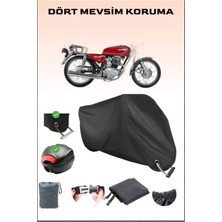 Kuba Çita 170F Için Arka Çanta Ve Kilit Uyumlu Siyah Motosiklet Branda, Güvenli