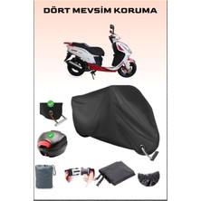 Arora Ar 150 T8-H Joker Için Arka Çanta Ve Kilit Uyumlu Siyah Motosiklet Branda, Güvenli