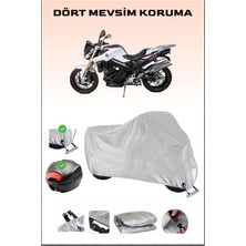 Breen Bmw F 800 R Için Arka Çanta Ve Kilit Uyumlu Gri Motosiklet Branda, Güvenli