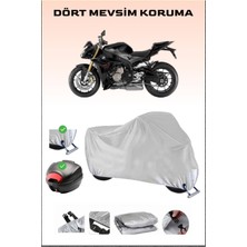 Bmw S 1000 R Için Arka Çanta Ve Kilit Uyumlu Gri Motosiklet Branda, Güvenli