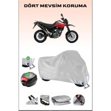 Yamaha Xt 660 X Için Arka Çanta Ve Kilit Uyumlu Gri Motosiklet Branda, Güvenli