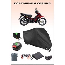 Breen Tvs Neo X3I Için Arka Çanta Ve Kilit Uyumlu Siyah Motosiklet Branda, Güvenli