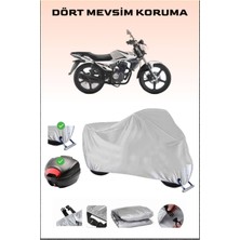 Rks Rk125-R Için Arka Çanta Ve Kilit Uyumlu Gri Motosiklet Branda, Güvenli