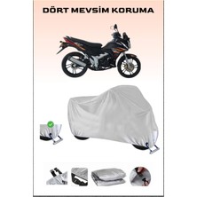 Breen Kral Motor Kr-130-16 Için Kilit Uyumlu Motosiklet Branda, Güvenli, Su Geçirmez Dayanıklı Kumaş