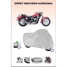 Kawasaki Vn 800 Classic Için Kilit Uyumlu Motosiklet Branda, Güvenli, Su Geçirmez Dayanıklı Kumaş