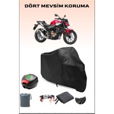 Breen Honda Cbf 500 Arka Çanta Uyumlu Siyah Motosiklet Branda Su Geçirmez Dayanıklı Kumaş