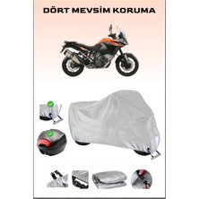 Ktm 1050 Adventure Için Arka Çanta Ve Kilit Uyumlu Gri Motosiklet Branda, Güvenli