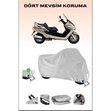 Yamaha Majesty 250 Için Kilit Uyumlu Motosiklet Branda, Güvenli, Su Geçirmez Dayanıklı Kumaş
