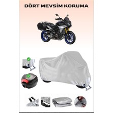 Yamaha Tracer 900 Gt Için Arka Çanta Ve Kilit Uyumlu Gri Motosiklet Branda, Güvenli