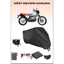 Breen Bmw R 80 Gs Için Kilit Uyumlu Siyah Motosiklet Branda, Güvenli, Su Geçirmez