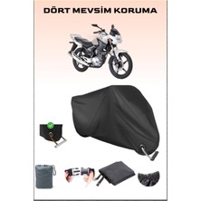 Breen Yamaha Ybr 125 Esd Için Kilit Uyumlu Siyah Motosiklet Branda, Güvenli, Su Geçirmez