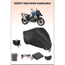 Breen Bmw R 1250 Gs Adventure Için Kilit Uyumlu Siyah Motosiklet Branda, Güvenli, Su Geçirmez